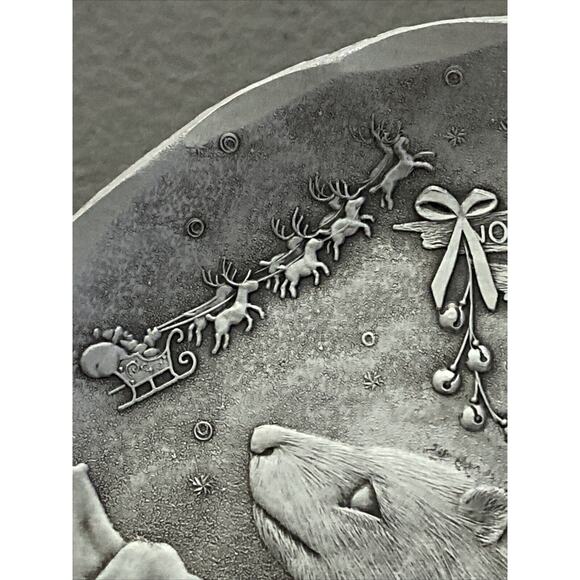 VTG Wendell August 1998 Forge Plate 75th Anniversary North Pole Christmas Polar - Picture 5 of 7